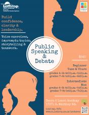 Public Speaking & Debate | Build Confidence, Clarity & Leadership | 17371 S. Manthey Road | $240 Public Speaking & Debate | Build Confidence, Clarity & Leadership | 17371 S. Manthey Road | $240