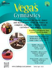 Vega's Gymnastics | Beginner | Intermediate | Private Lessons | Mon or Wed | located at Senior Center 15707 Fifth Street Vega's Gymnastics | Beginner | Intermediate | Private Lessons | Mon or Wed | located at Senior Center 15707 Fifth Street