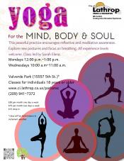 Yoga | Mon & Wed | Located at Valverde Park 15557 Fifth St | 