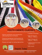 Youth Karate Classes | Tues & Thurs | located at 15557 Fifth Street | $90 per month