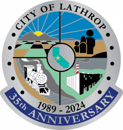 City of Lathrop City Seal 35th Anniversary Edition