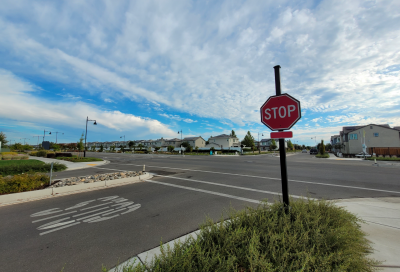 Image of Intersection with Removed Stop Sign