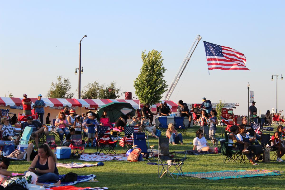 Crowd of people at the City's 29th Anniverary Celebration event on July 1 2018 