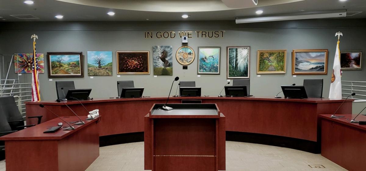 Picture of the City of Lathrop City Council Chamber