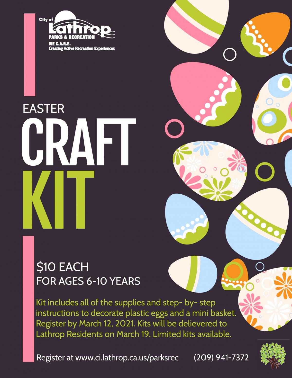 Easter Craft Kit Flyer