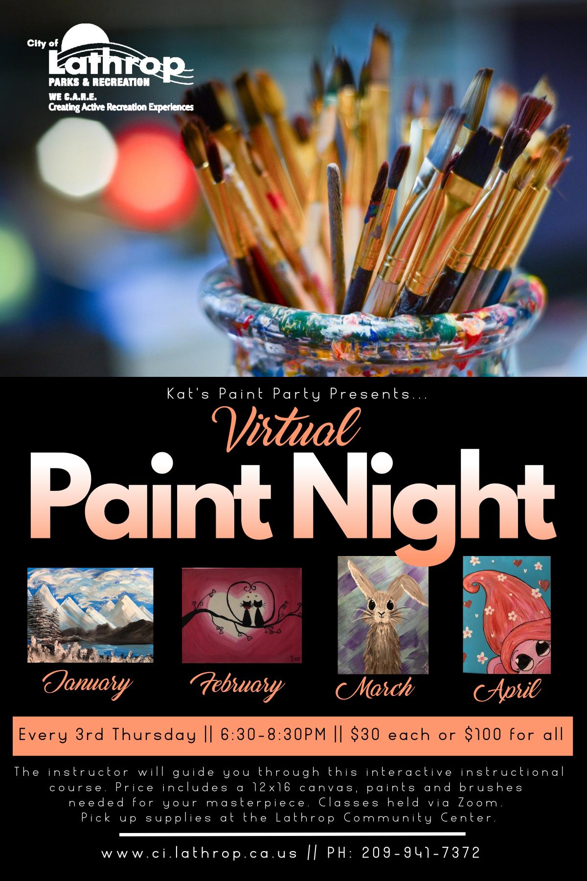 Virtual Paint Night