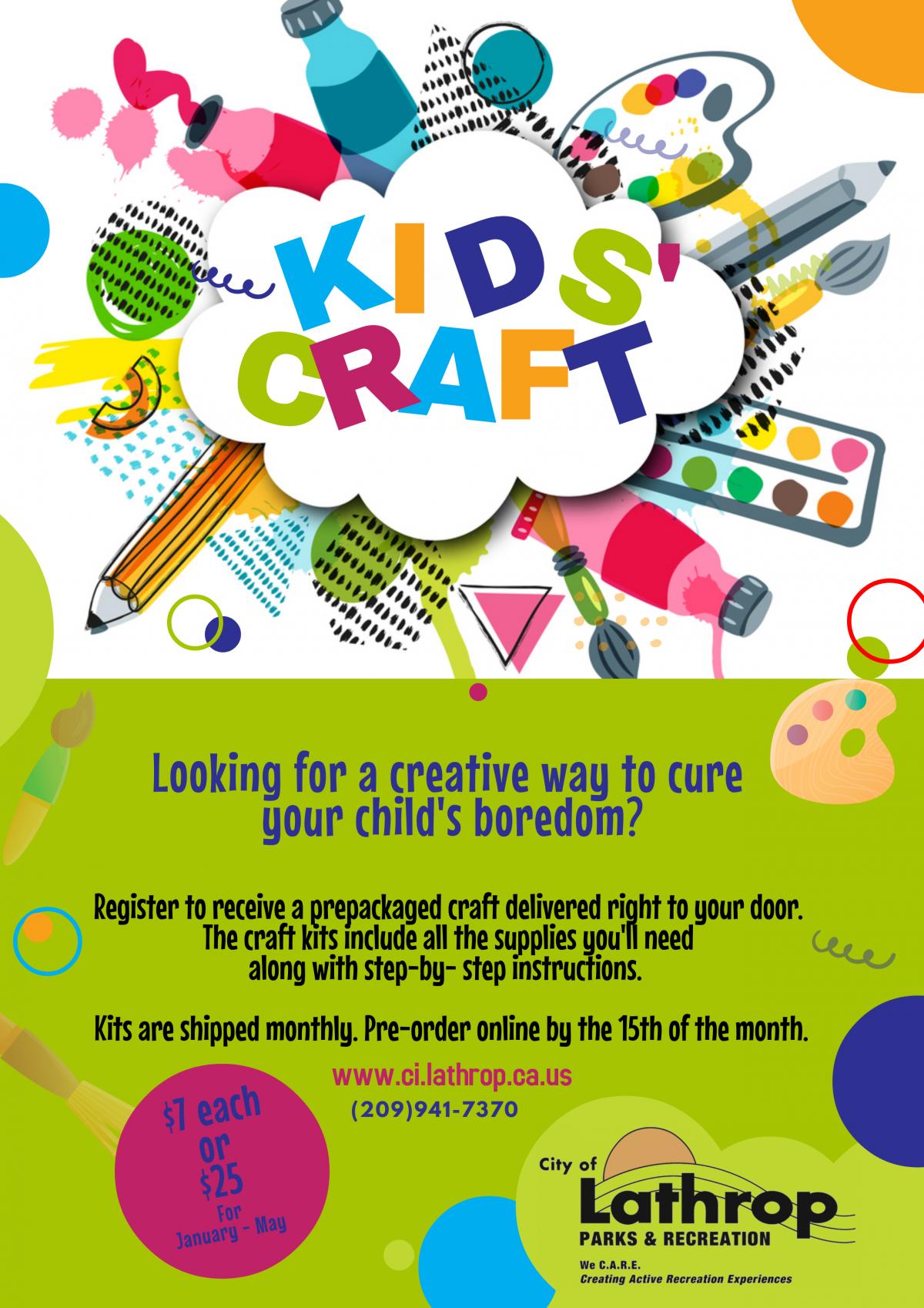 Kids' Craft City of Lathrop CA