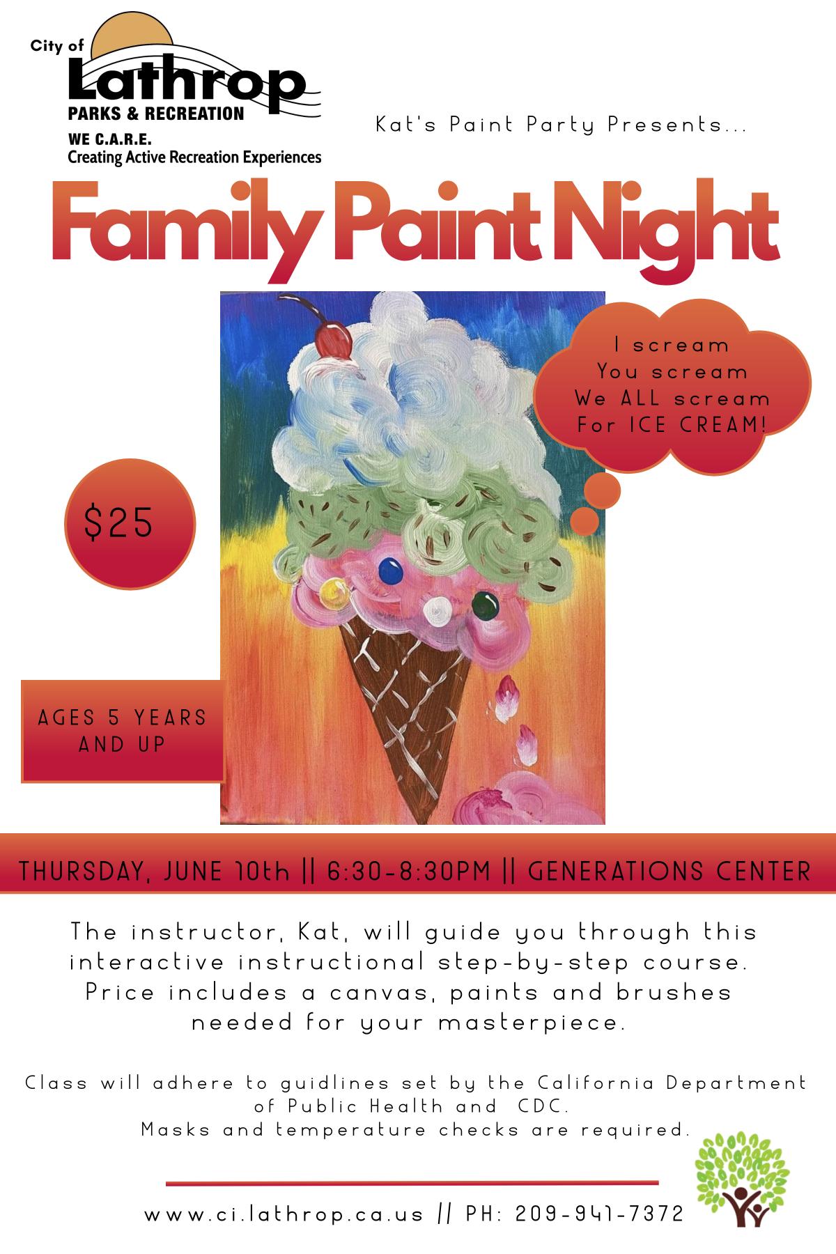 Family Paint Night