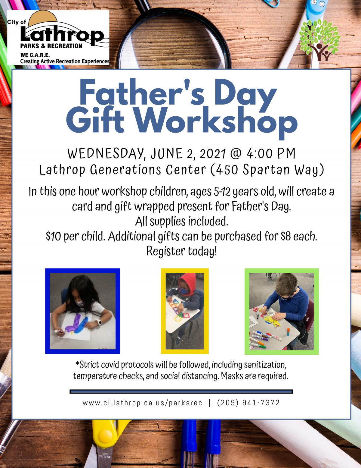 Father's Day Gift Workshop