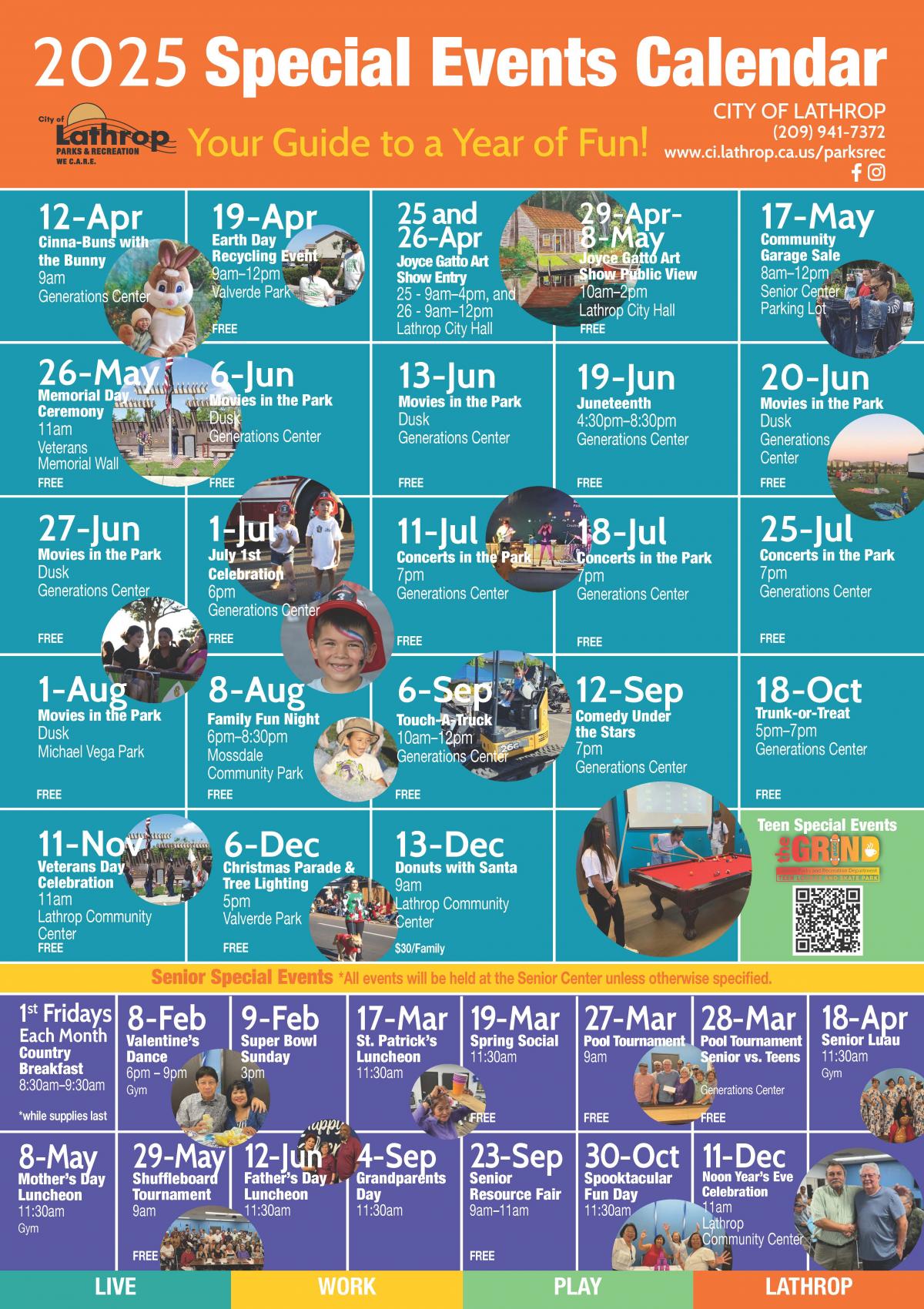 2025 Special Events Calendar