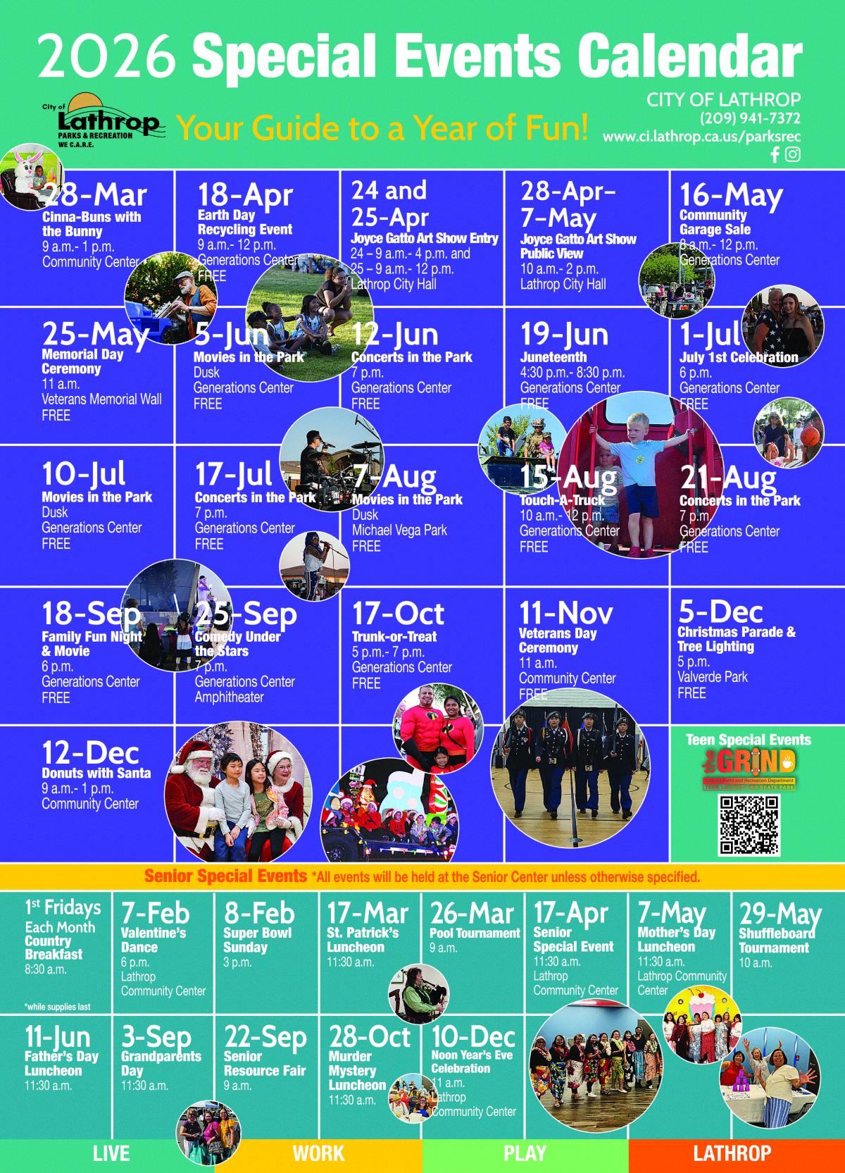 2026 Special Events Calendar