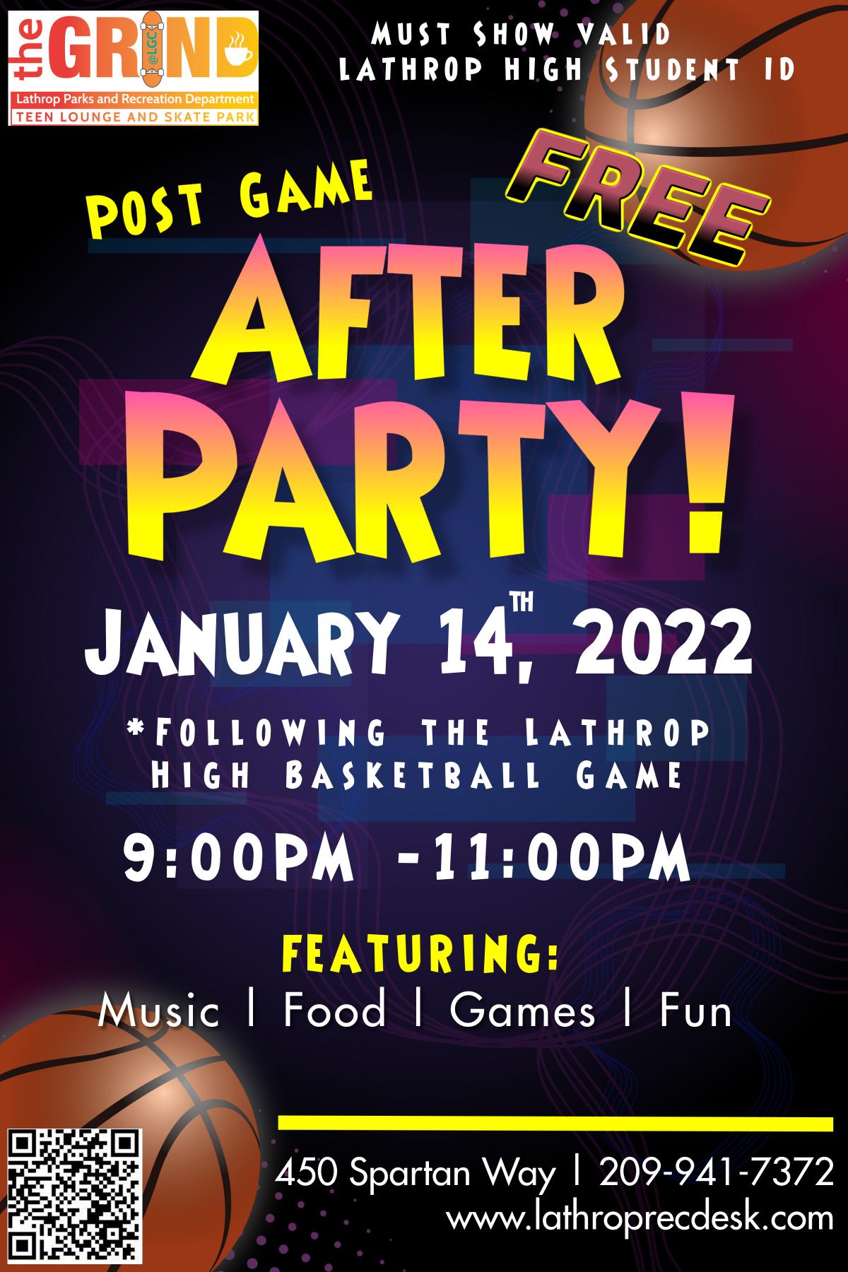 Teen After Party Flyer