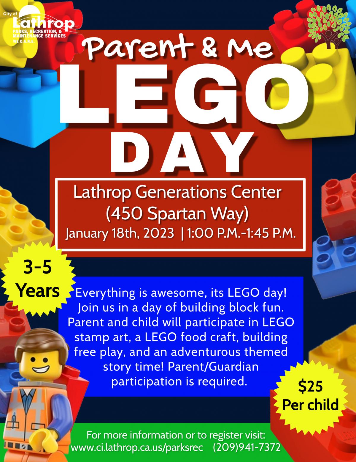 Parent + Me Lego Day 