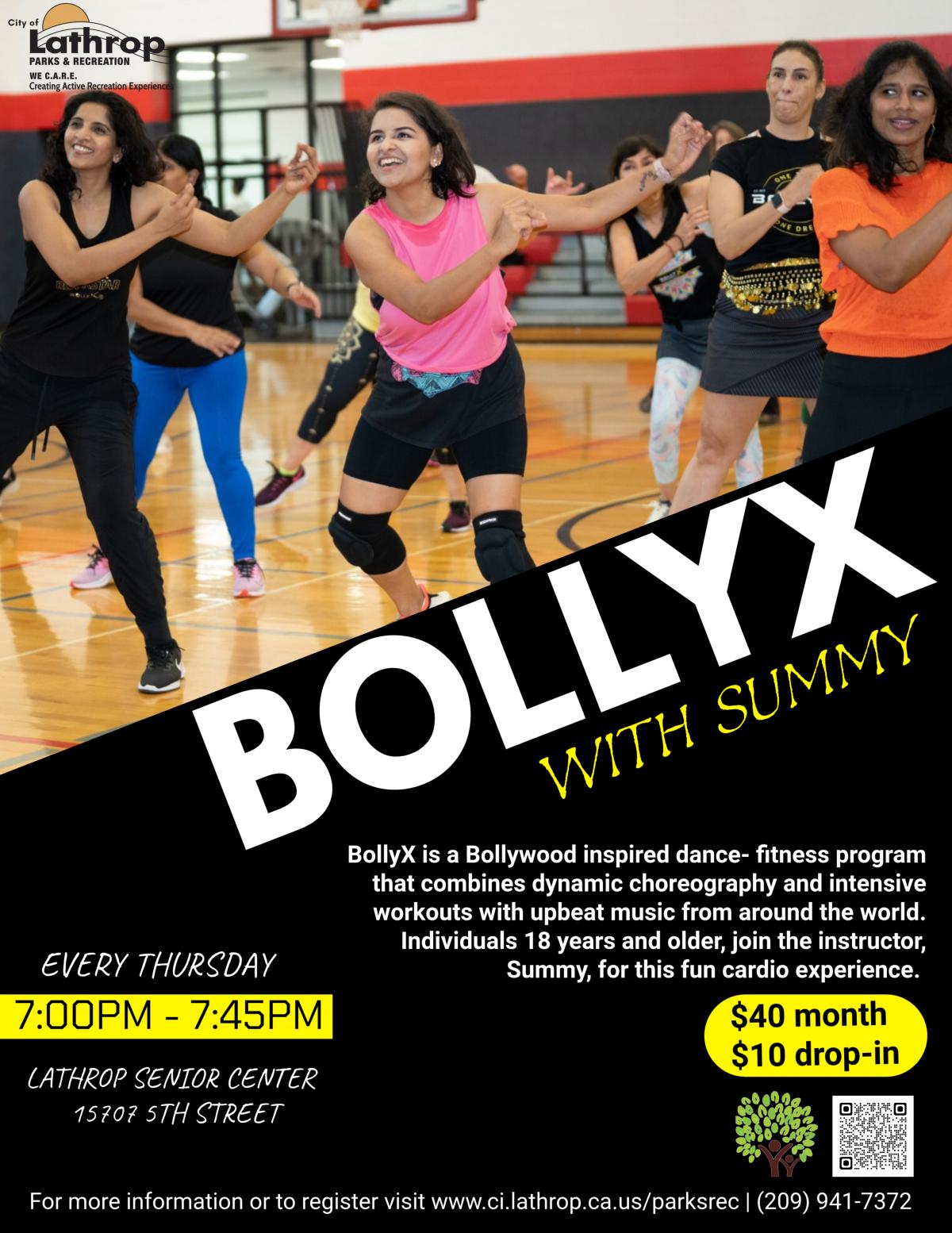 BollyX with Summy | Thursdays @ Senior Center 15707 5th Street | 7:00PM - 7:45PM | Cardio Class| Pre-Register On-Line