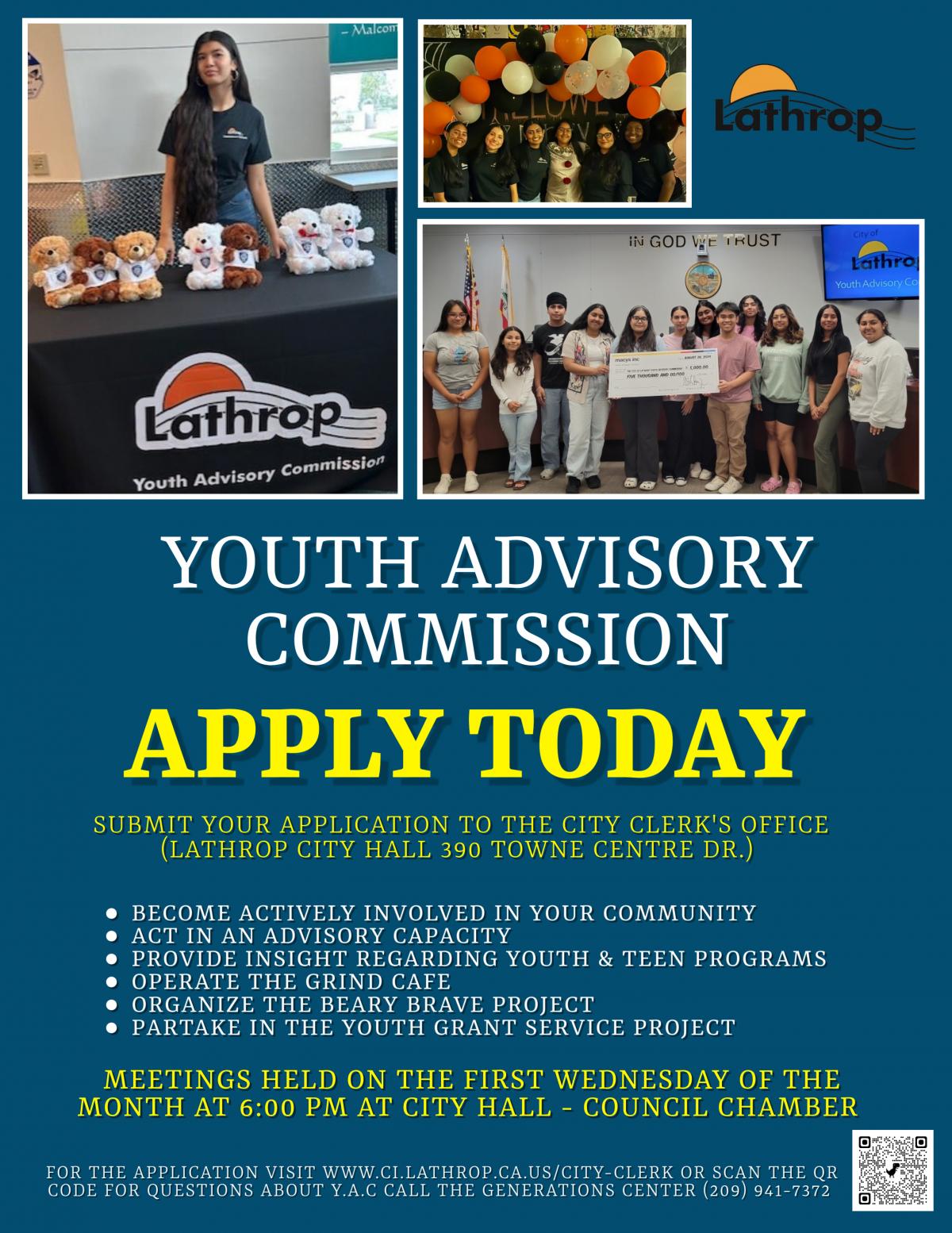 Youth Advisory Commission | Flyer Info