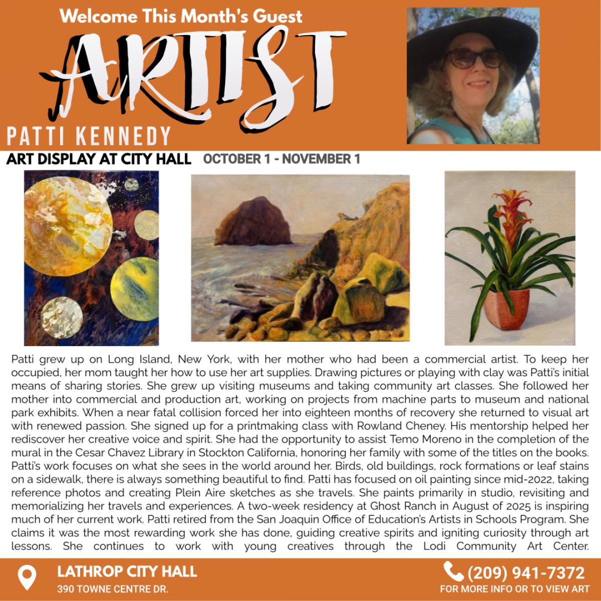 Artist of the Month October 1 - November 1