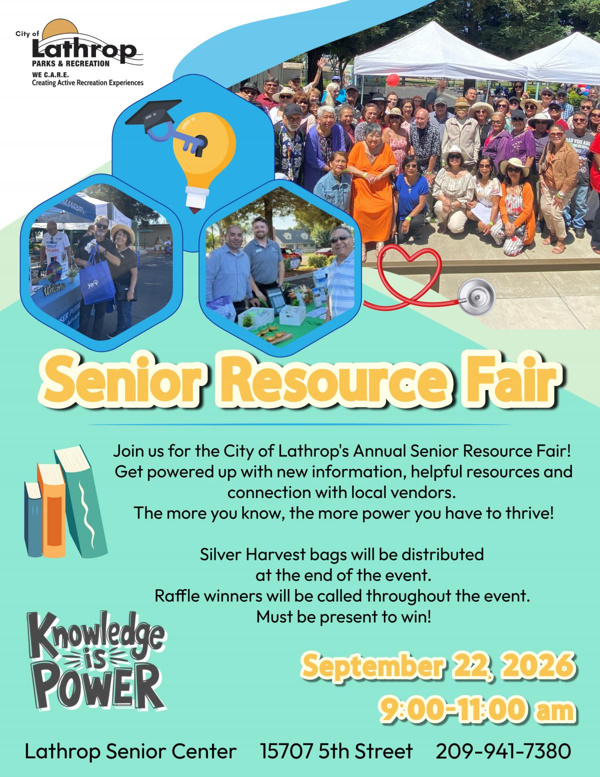 Senior Resource Fair | Tuesday, September 22, 2026 | 9AM - 11AM | Senior Center 15707 Fifth Street | Knowledge is Power | FREE Senior Resource Fair | Tuesday, September 22, 2026 | 9AM - 11AM | Senior Center 15707 Fifth Street | Knowledge is Power | FREE