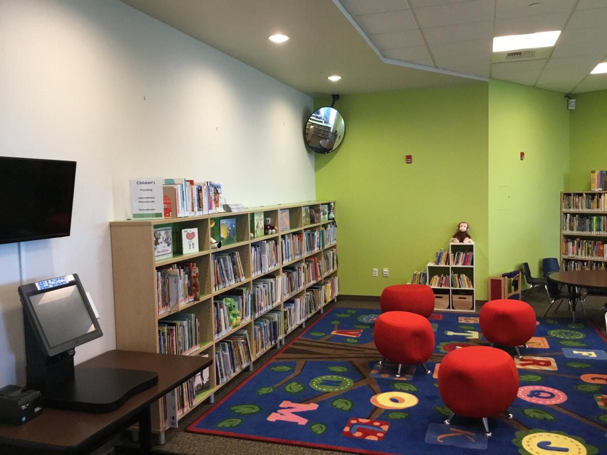 Inside the San Joaquin County Library Branch located at  the Lathrop Generations Center