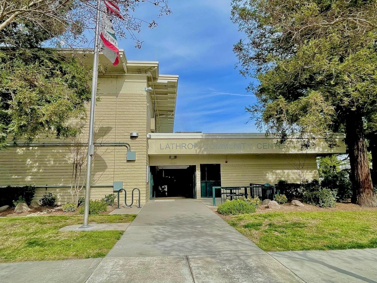 Lathrop Community Center located at 15707 5th St. 