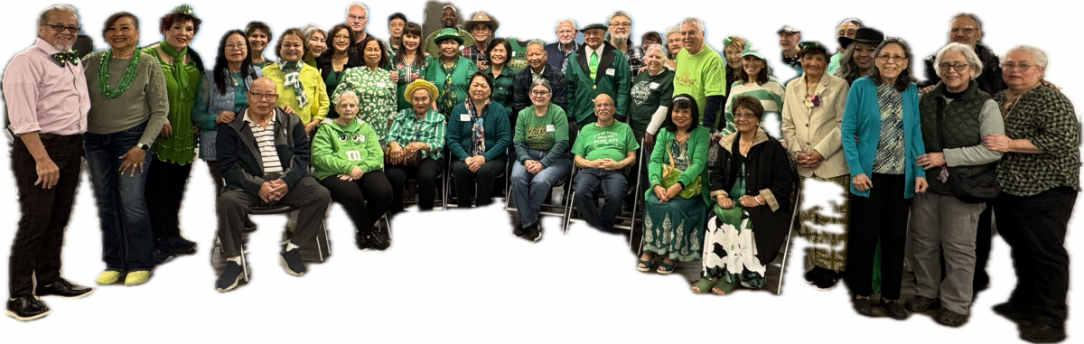 Group of Seniors at St. Patrick's Day Luncheon 