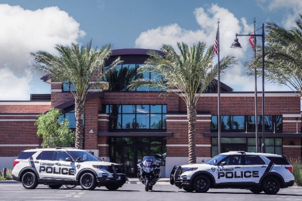 Lathrop Police Vehicles and Motorcyle