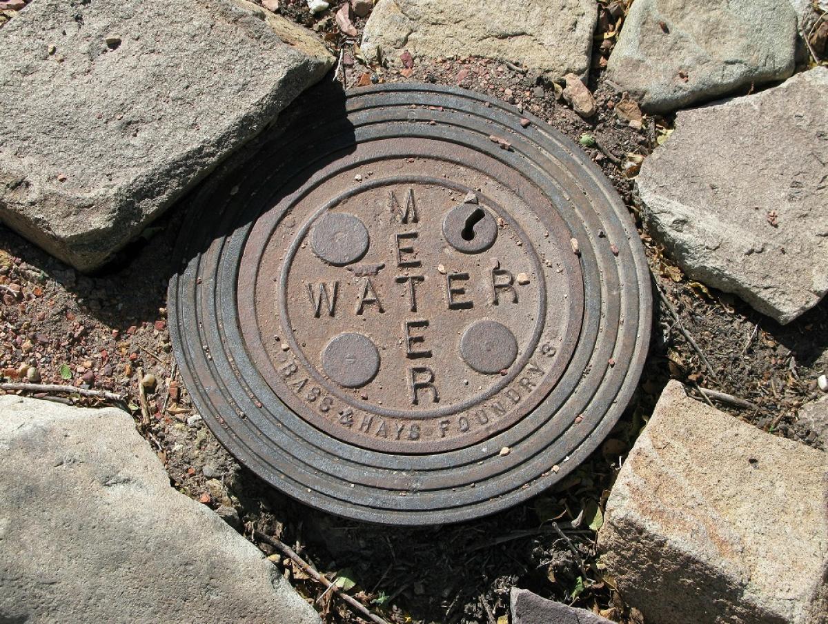 Water Meter in ground
