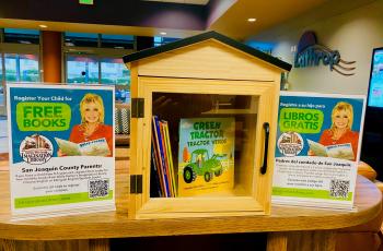 Image of Dolly Parton's Imaginary Library Display at Lathrop City Hall